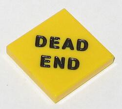 Zeige Details für 2 x2  -  Fliese gelb - Dead End Bild von 2 x2  -  Fliese gelb - Dead End