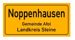 Zeige Details für 2x4 Fliese Ortsschild Bild von 2x4 Fliese Ortsschild