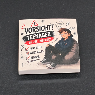 Vorsicht Teenager Boy-Wippe 