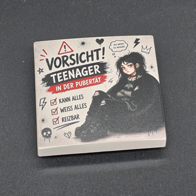 Vorsicht Teenager Girl-Wippe 