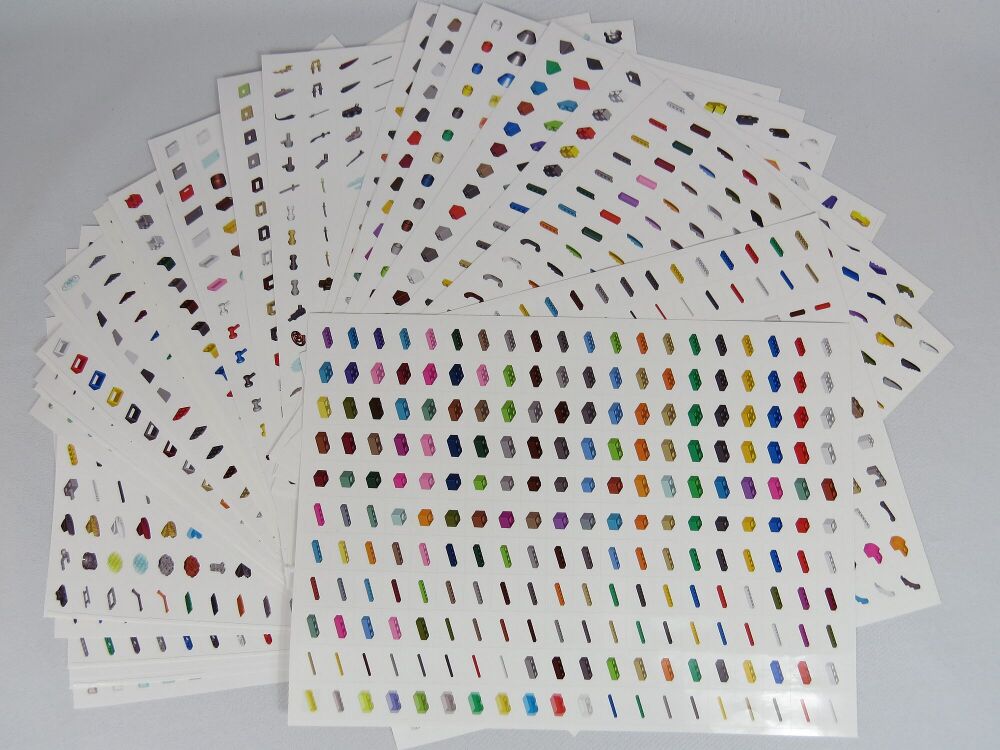 Bild von 6160 Sticker mit Lego Elementen